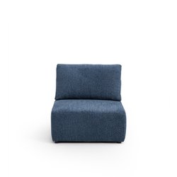 Sillón modular de tela texturizada, Monica