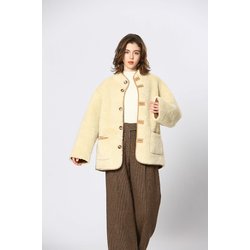 Abrigo tipo sherpa reversible