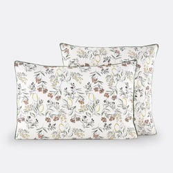 Funda de almohada de percal de algodón, Rosalina