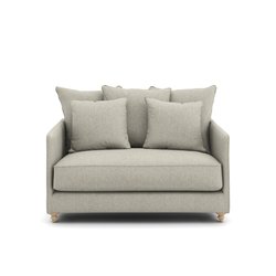 Sofá cama 2P de tweed Lazare