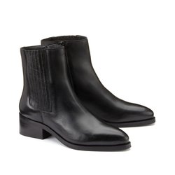 Botines elásticos de piel