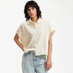 Camisa oversize, manga corta