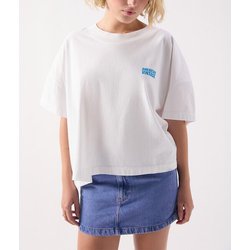 Camiseta amplia de manga corta y cuello redondo, GIXY