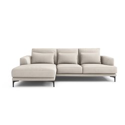 Sofá rinconero con textura de viscosa y lino, Marsile