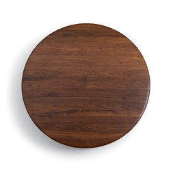 Tablero de mesa de nogal macizo ø130 cm, Hisia