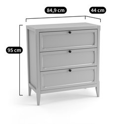 Cómoda con tres cajones Eugénie
