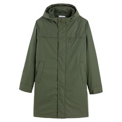 Parka semilarga de cuello alto