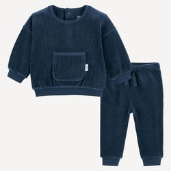 Conjunto de pana de 2 piezas, chándal y sudadera