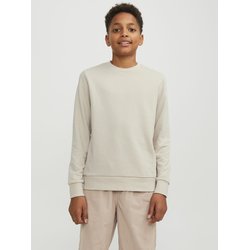 Sudadera lisa con cuello redondo