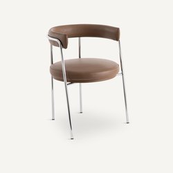 Sillón de mesa de piel Jubo