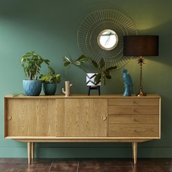 Pie de lámpara de mesa de palmera Yvor