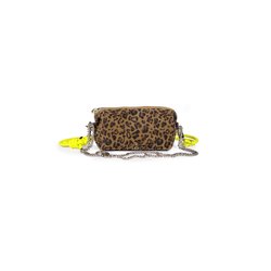 Bolso de mano de piel estampada leopardo, NUAGE