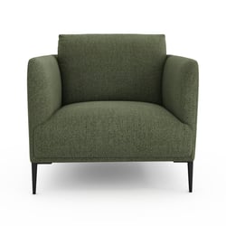 Sillón de tejido de rizo jaspeado Oscar, Emmanuel Gallina