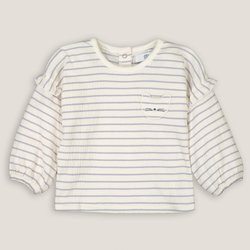 Camiseta de manga larga a rayas