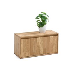 Módulo de almacenamiento de 2 puertas, de roble macizo, Edgar