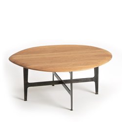 Mesa baja de roble Addisson, modelo pequeño