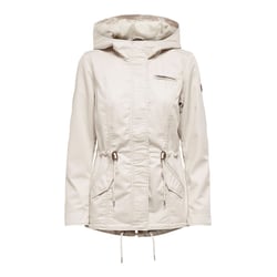 Parka con capucha de largo medio