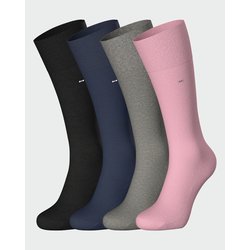 Lote de 4 calcetines lisos hasta la rodilla