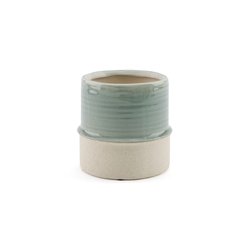 Macetero de cerámica esmaltada Ø15 cm, Malino