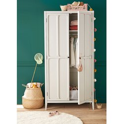 Armario con 2 puertas y 4 estantes Eugénie