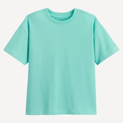 Camiseta oversize de punto grueso con detalle bordado