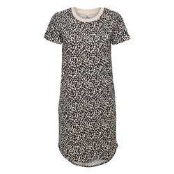 Vestido camiseta, estampado leopardo