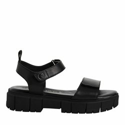 Sandalias gruesas de piel
