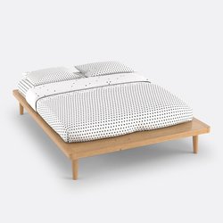 Cama plataforma de pino macizo + somier Jimi