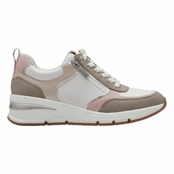 Zapatillas con cuña y cremallera