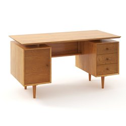 Escritorio vintage con doble pedestal, Quilda