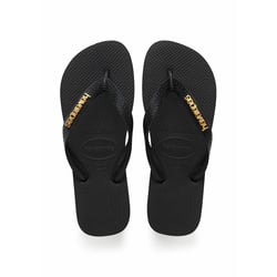 Chanclas con logotipo metálico