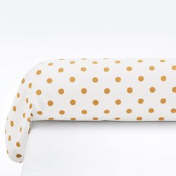 Funda de almohada larga 100% algodón con estampado de lunares, Clarisse