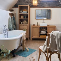 Mueble para lavabo Eugénie, L130 cm