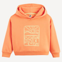 Sudadera con capucha, estampado sun and fun