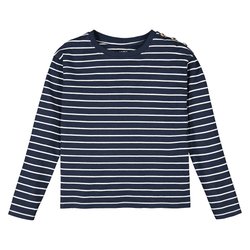 Camiseta de manga larga a rayas