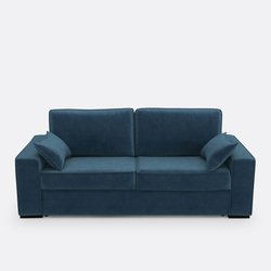 Sofá cama de terciopelo, espuma HR premium, Cecilia