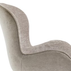 Sillón de mesa giratorio de terciopelo flameado, Asyar