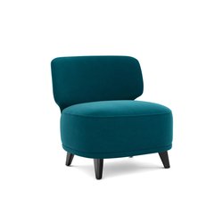 Butaca de terciopelo Odalie XL, diseño E. Gallina