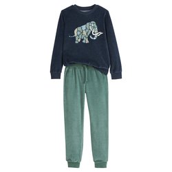 Pijama aterciopelado, motivo mamut
