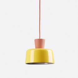 Lámpara colgante de cerámica de colores Ø 21 cm, Jimna