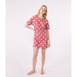 Camisón de manga corta de algodón