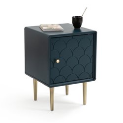 Mesita de noche con una puerta reversible Luxore
