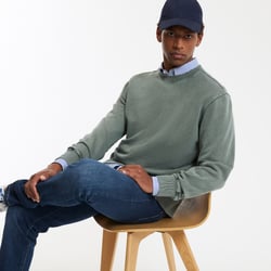 Sudadera de cuello redondo y corte ancho