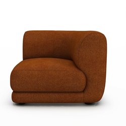 Sillón esquinero modular jaspeado rizado, Sister design E.Gallina