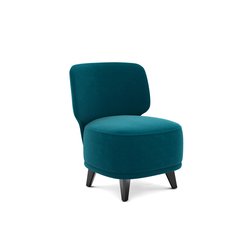 Sillón de terciopelo Odalie L, diseño E. Gallina