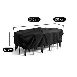 Funda protectora para mesa de jardín L240 Pext