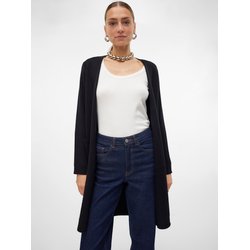 Chaqueta larga de punto fino