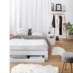 Cama 2 personas con somier y cajón, Crawley