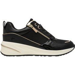 Zapatillas con cuña y cremallera