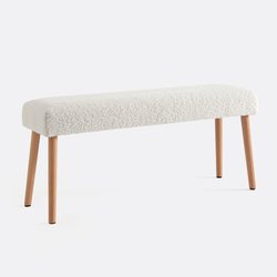 Banco para el hogar ideal para el dormitorio, tejido de rizo, Jimi